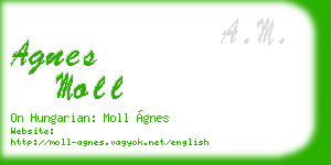 agnes moll business card